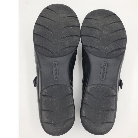 BareTraps Danah Leather Loafer Shoes Women 11M Black Slip-On Casual Comfort - Picture 7 of 7